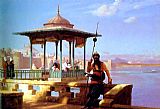 Jean-Leon Gerome The Guardian of the Seraglio painting